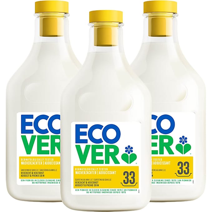 Ecover Wasverzachter Pack - Gardenia & Vanille 3x1L