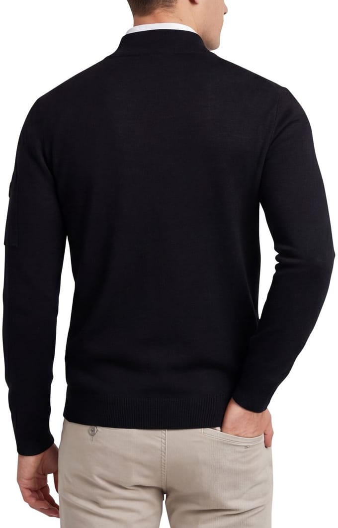 Born with Appetite pullover zwart effe slim fit