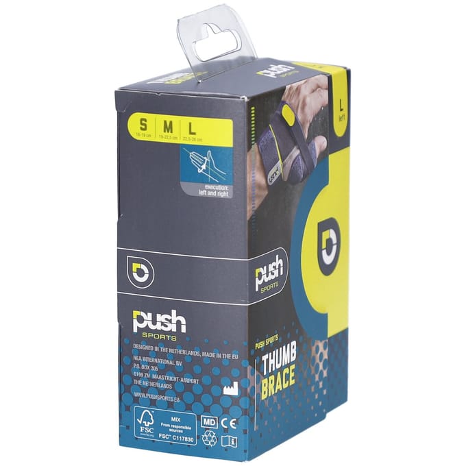 Push Sports Duimbrace - L - Links - Grijs