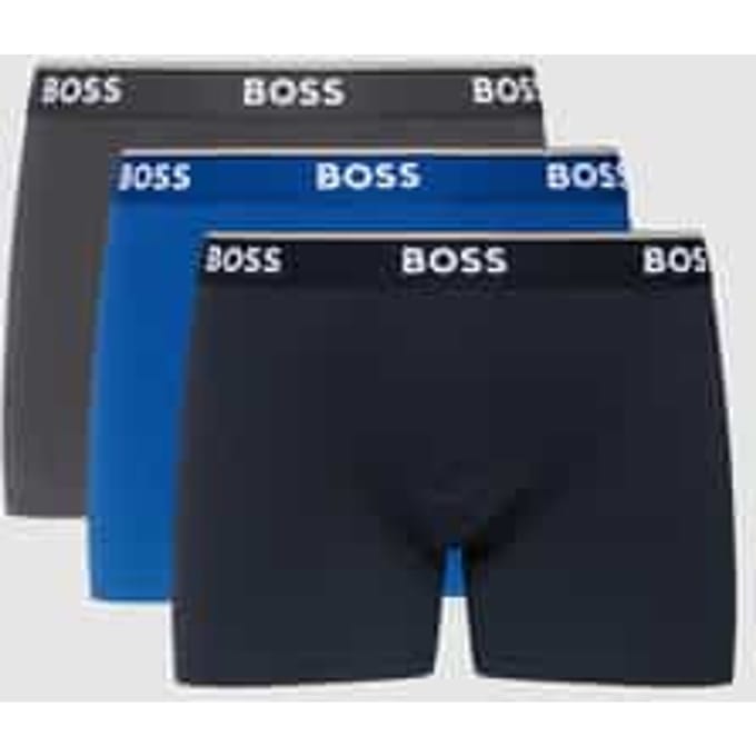 Boxershort met logo in band in een set van 3 stuks, model 'Power'