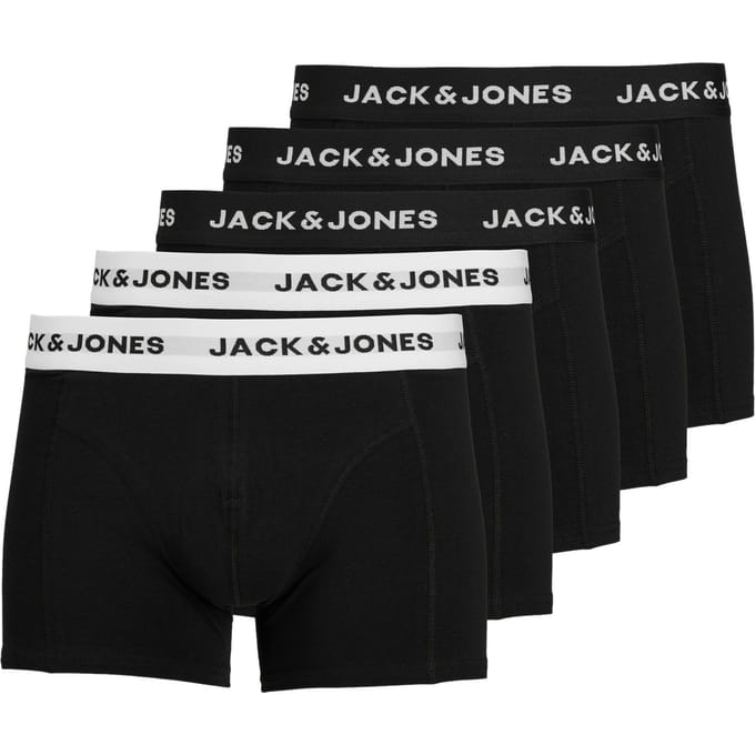 Jack & Jones Solid Trunk Boxershorts Heren (5-pack)
