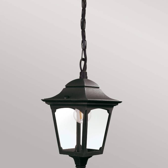Elstead Lighting LED Buiten Hanglamp Chapel | 1X E27 Max 60W | IP44 | Dimbaar | Black