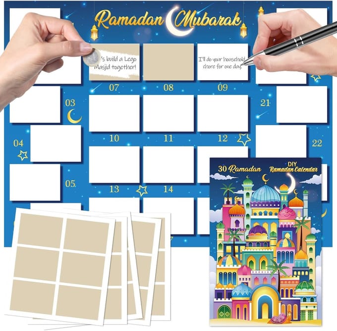Solidchoice - Ramadan Scratch Calendar met 30 Verrassingen