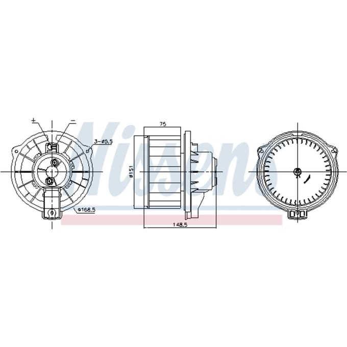 Binnenventilator NISSENS 87795