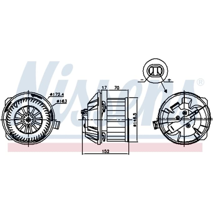 Binnenventilator NISSENS 87228