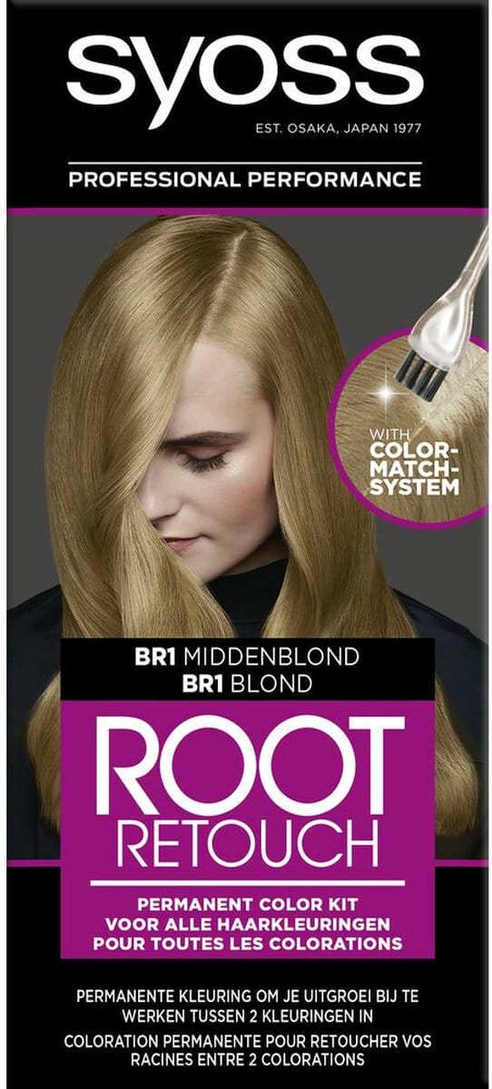 SYOSS Uitgroeiset BR1 Medium Blond Rootset  - 1 stuk