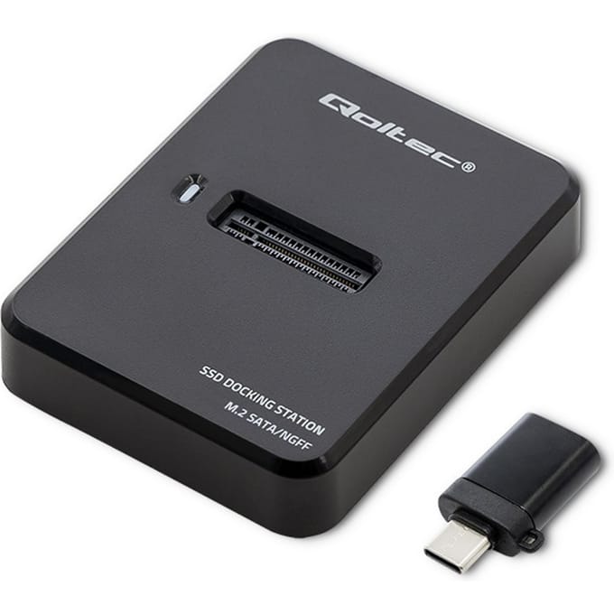 Qoltec M.2 Ngff Ssd-Dockingstation Voor Usb 3.1 Met Sata-Schijfondersteuning