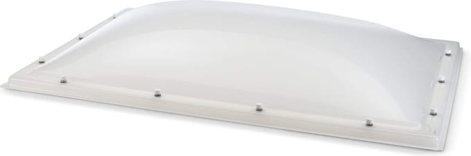 Domelite lichtkoepel dubbelwandig- opaal 1000 x 2000 mm
