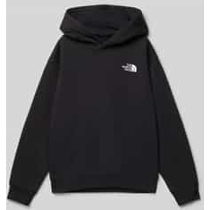 Oversized hoodie met logostitching, model 'Teen'