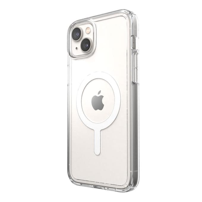 Speck Gemshell + MagSafe - Case for iPhone 15 Plus / iPhone 14 Plus with MICROBAN coating - Clear