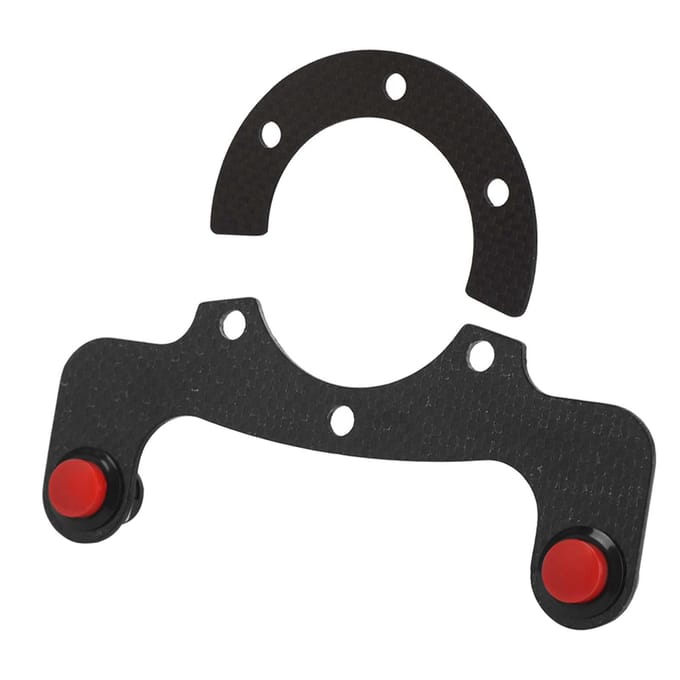 Kits met externe koolstofvezel claxonknop voor MOMO OMP Nardi Sparco 6-bouts stuur black