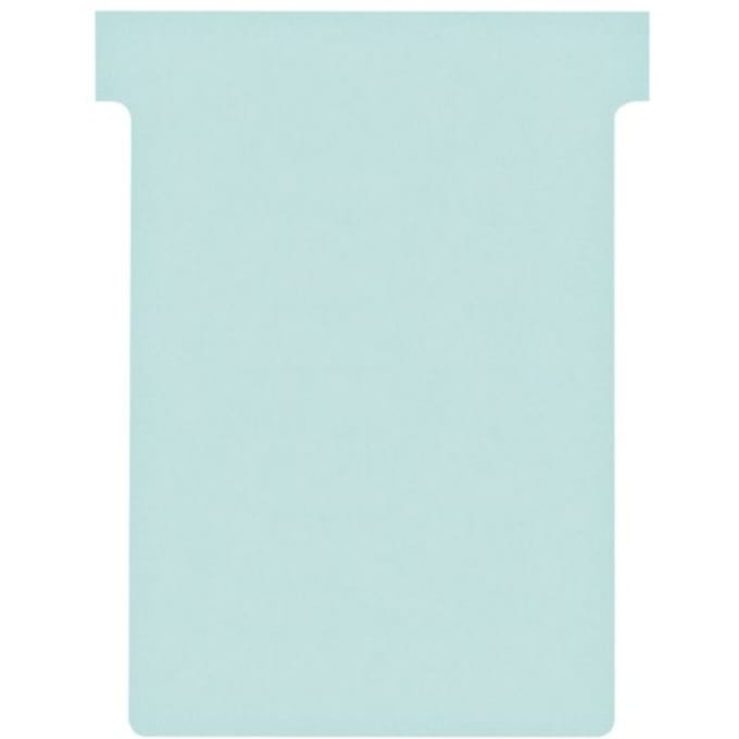 Nobo T-kaarten index 3, ft 120 x 92 mm, lichtblauw, pak met 100 stuks
