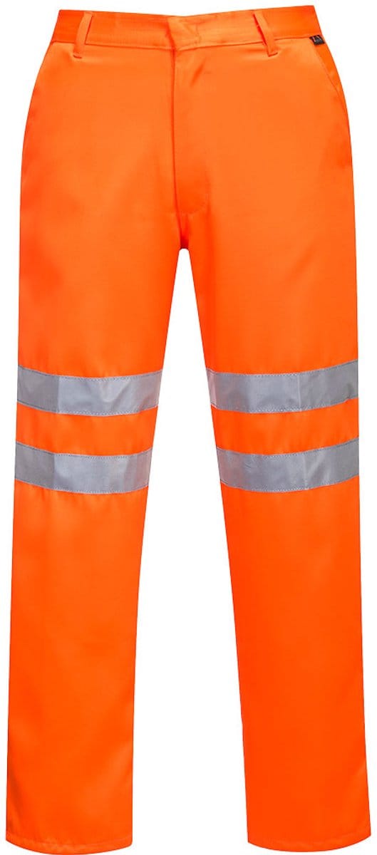 Portwest Hi-Vis polykatoen servicebroek RT45 - Oranje Lang - S
