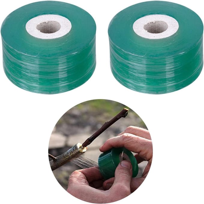 Transparante Elastische Veredelingsband voor Fruitbomen - Planten - Tomatenveredeling - 2 Stuks - 2 cm Breed