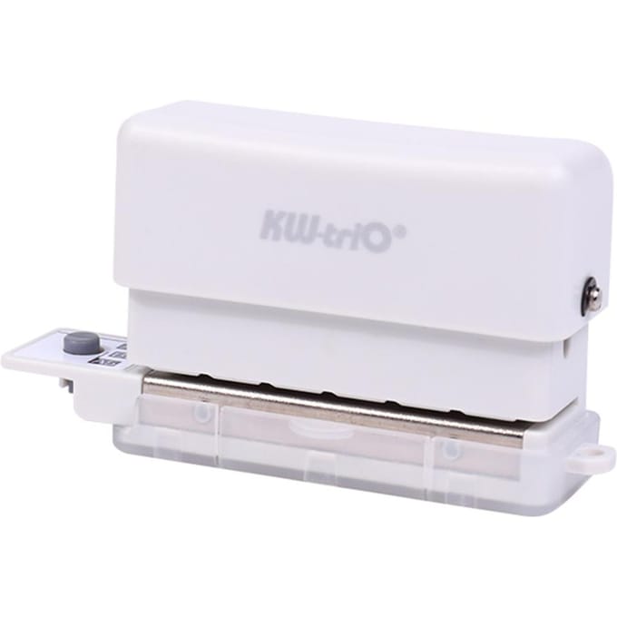 KWtriO 6 Gaten Papier Punch Handheld Mini Puncher Ondersteuning Meerdere 202630 Perforeren 5.5mm wit