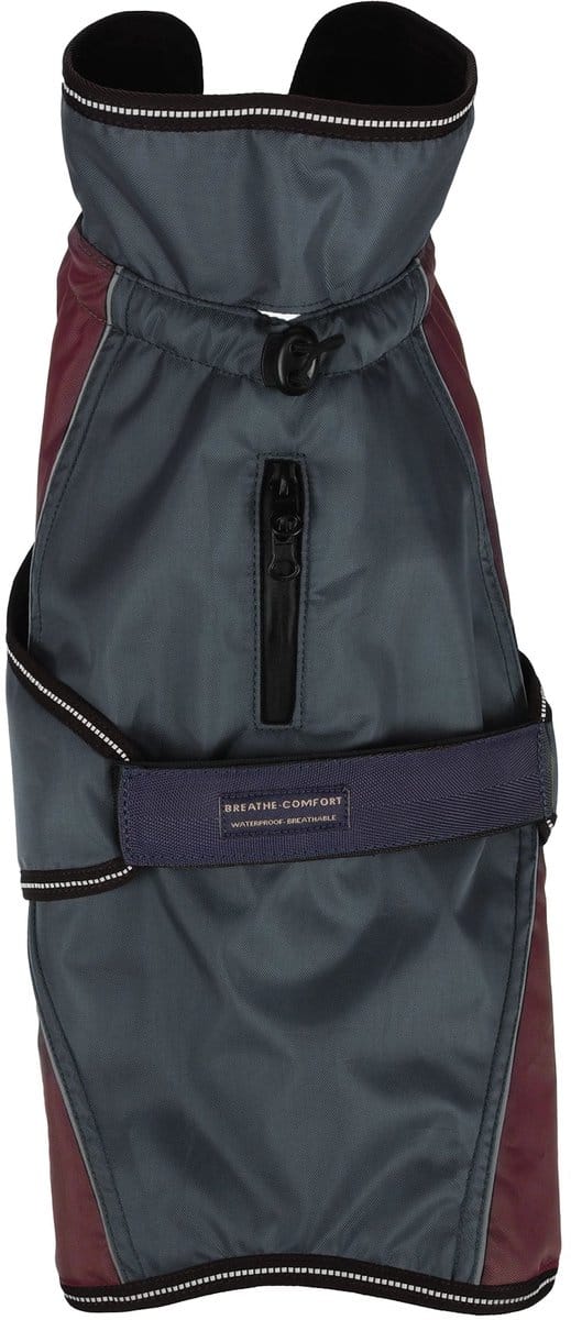 Flamingo Hondenjas Eisberg Bordeaux / Donkerblauw Winterjas 55 cm