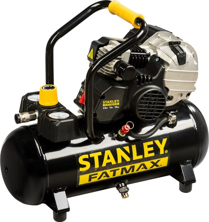 Stanley - Professionele Compressor - Met Smering - Horizontaal - 12 L / 2 pk / 10 bar