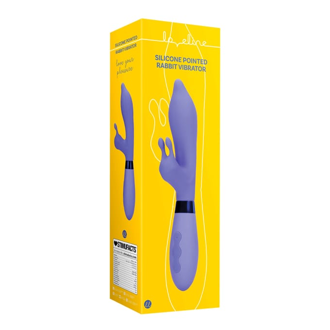 'Silicone Pointed Rabbit Vibrator', 22 cm