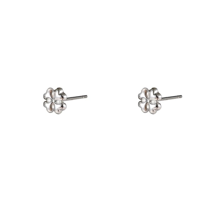 Go Dutch Label Oorknoppen Clover Stud Zilver