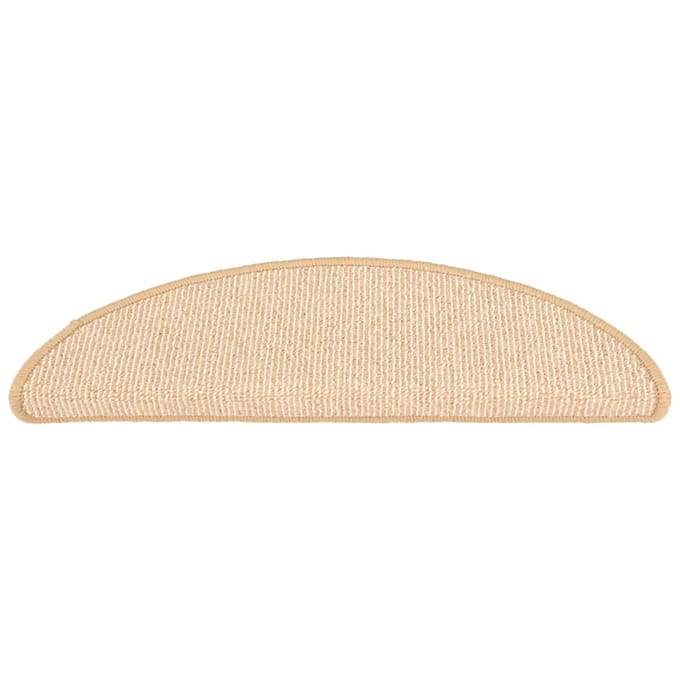 vidaXL - Trapmatten - 15 - st - 56x17x3 - cm - Crème - Halfrond