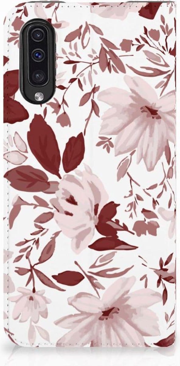 Book Case voor Bookcase Samsung Galaxy A50 Watercolor Flowers
