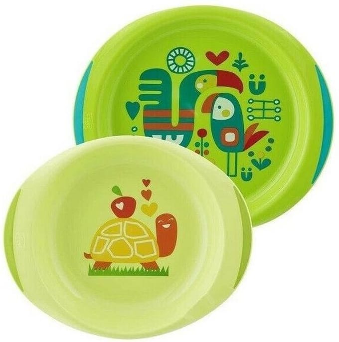Chicco Bordenset Junior 24 Cm Polypropyleen Groen 2-delig