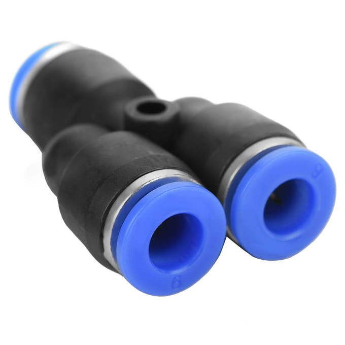 40 Stuks 6mm Luchtslang Pneumatische Push Connector Lucht Push Snelkoppelingen 4 Vorm