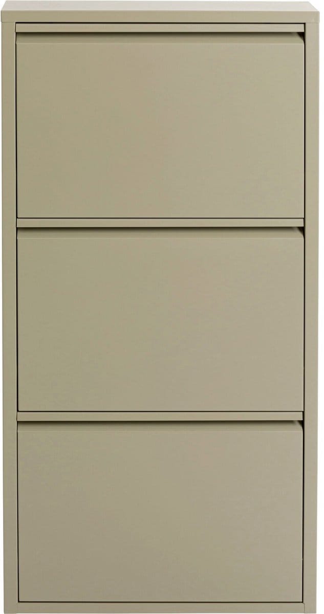 Schoenenkast Caruso kaki 3 laden Kare Design