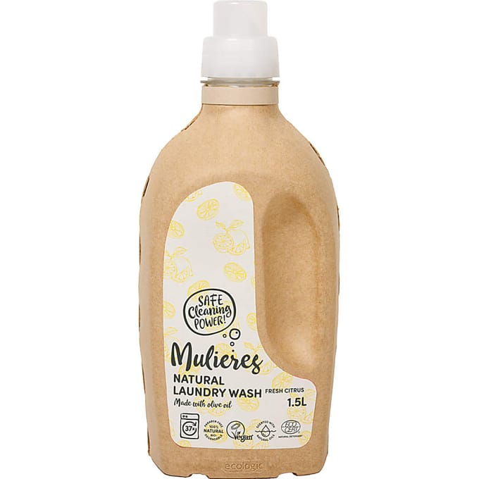 Mulieres Natuurlijk vloeibaar wasmiddel - Fresh Citrus 1.5L 37 was...