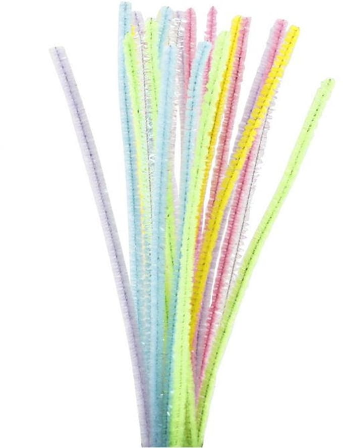 Creativ Company Chenille Thread Pastel colors 24pcs.