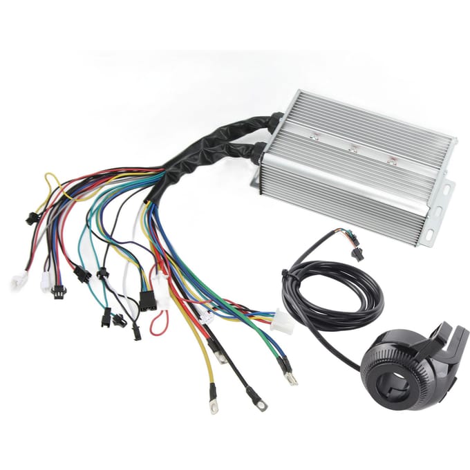 Kit Contrôleur Brushless 48V 60V 1500W Écran LCD Vélo Électrique Scooter Contrôleur Brushless gray
