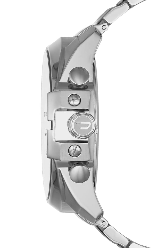 Diesel Mega Chief DZ4308 Herenhorloge 51 mm - Zilverkleurig