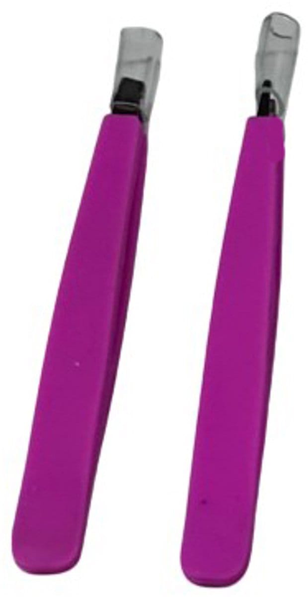 Rojafit - Budget – Pincet set - Punt & Schuin – 9 cm.- set van 2 stuks!!.Roze