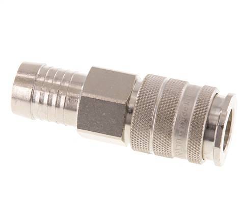 Vernikkeld Messing DN 10 Luchtkoppeling Snelkoppeling 19 mm Slangpilaar Double Shut-Off