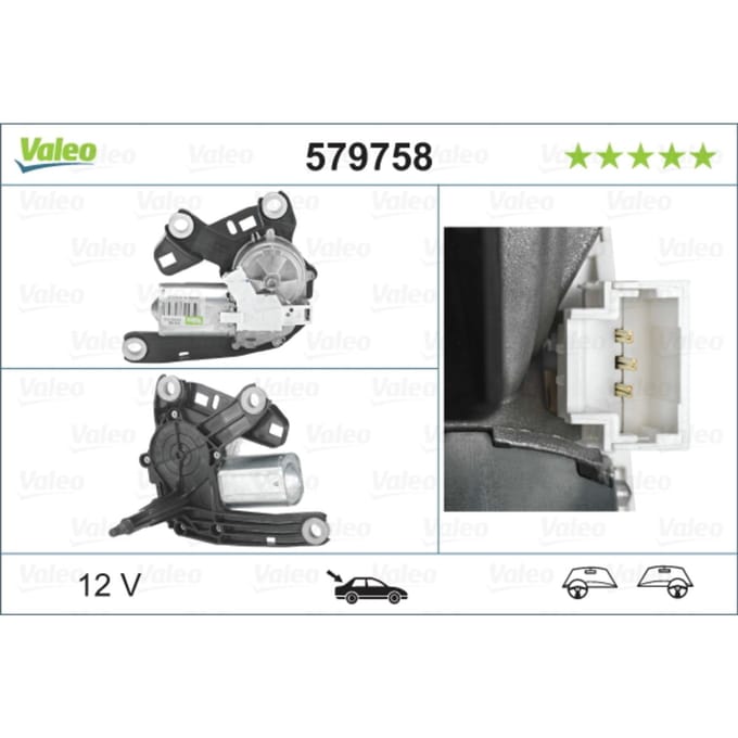 Ruitenwissermotor VALEO 579758