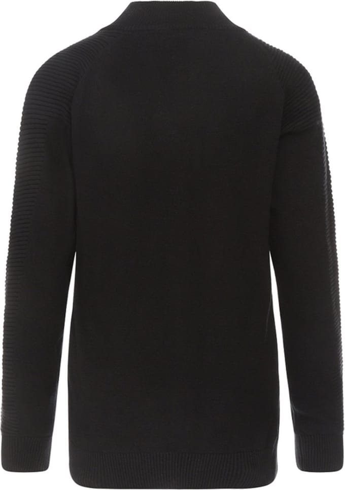 No Way Monday-Boys Sweater with collar ls-Black Maat 110