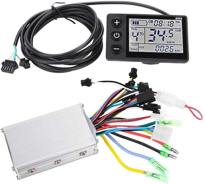 VGEBY Elektrische Fiets Motor Controller Kit met LCD Scherm - Waterdicht en Brushless