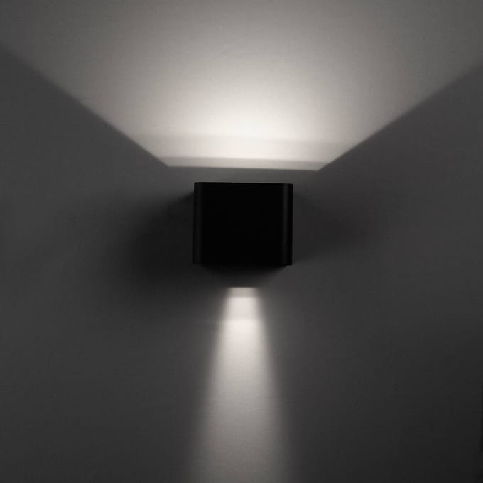 LEDS-C4 Wilson LED buiten wandlamp, 11cm antraciet