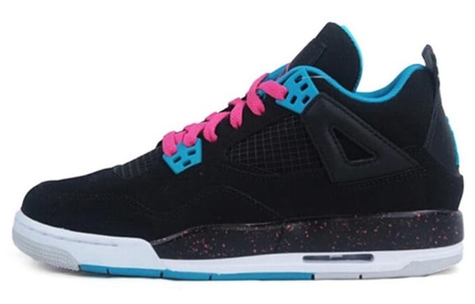 Air Jordan 4 Retro 'Black Vivid Pink' Gs 487724-019 38.5