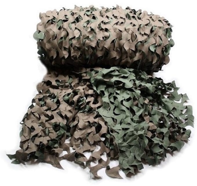 Fosco Camouflagenet - 2x - 3 x 2,4 meter - Leger decoraties netten - groen - schutkleuren