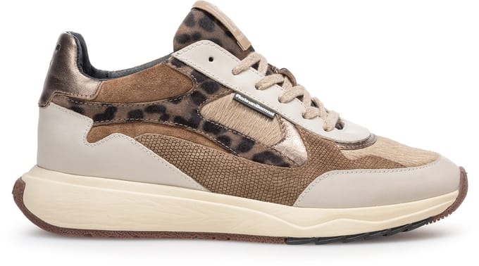 Floris Van Bommel Sfw-10159 Suvi Sneakers - Leer - Dames - Beige - Maat 40