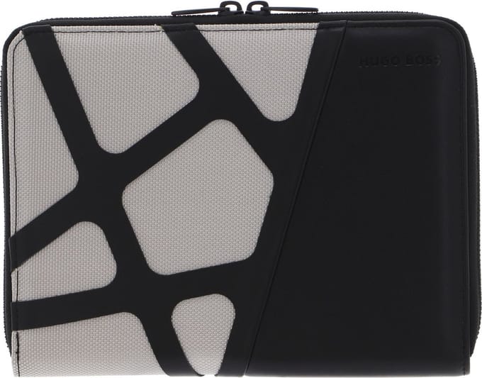 HUGO BOSS Schrijfmappen Craft Conference Folder Chrome Zwart