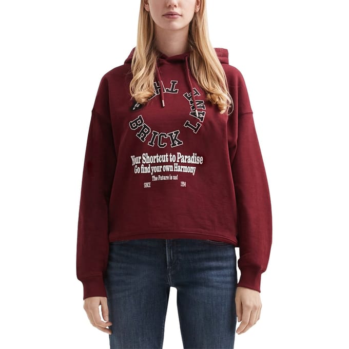 s.Oliver -qs Sweatshirts Burgundy Größe: XS | Kaputzenpullis Outlet | Damen | Braun