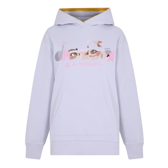 Diadora Dames/Dames Oog Polycotton Hoodie (Grind)