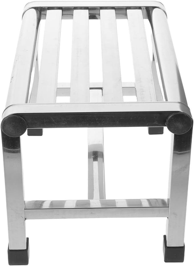 Douchekruk RVS - Badkamer Zitje - Veilig Douchen - Waterproof Constructie - 28 cm - Zilver