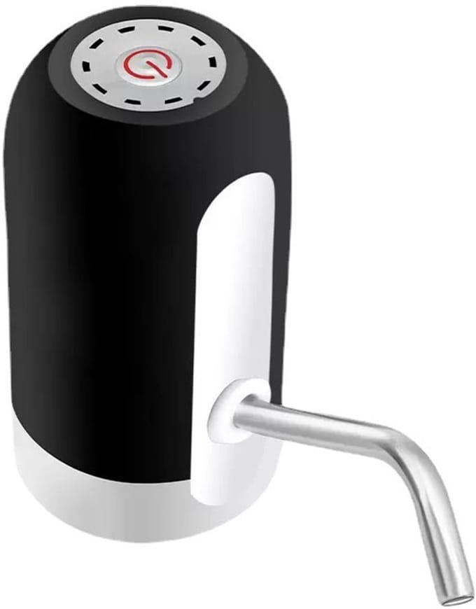 Waterflespomp met oplaadbare USB-drinkschakelaar (zwart)