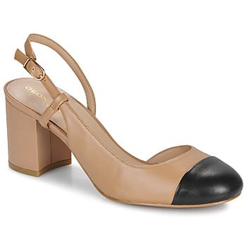 GEOX VIRNILISA 65 DAMES Pumps - BEIGE/ZWART - Maat 37