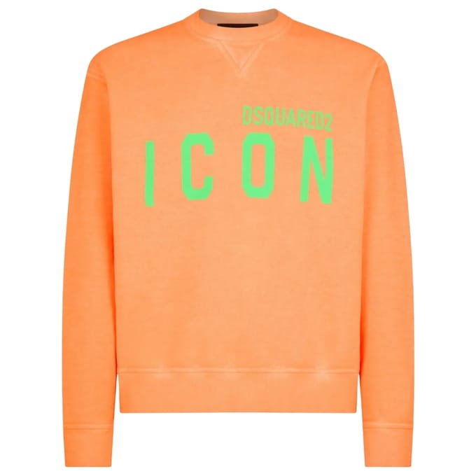 Dsquared2 Icon Oranje Trui Met Ronde Hals