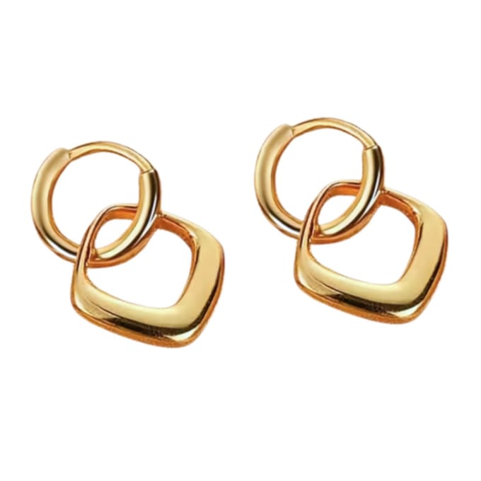 Oorbellen-Yara-RVS-goudkleurig-Charme Bijoux