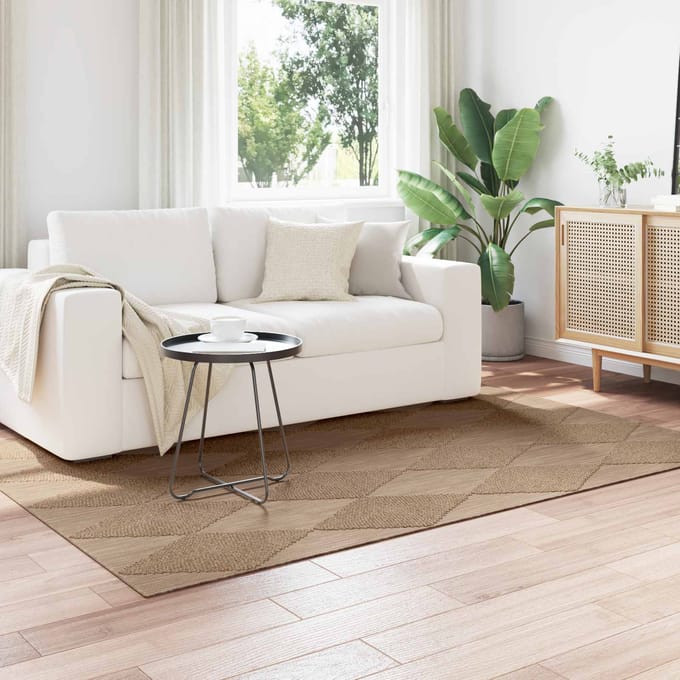 vidaXL - Binnen- - en - buitenkleed - AGIRA - Naturel - 200 - x - 140 - cm - Polyester